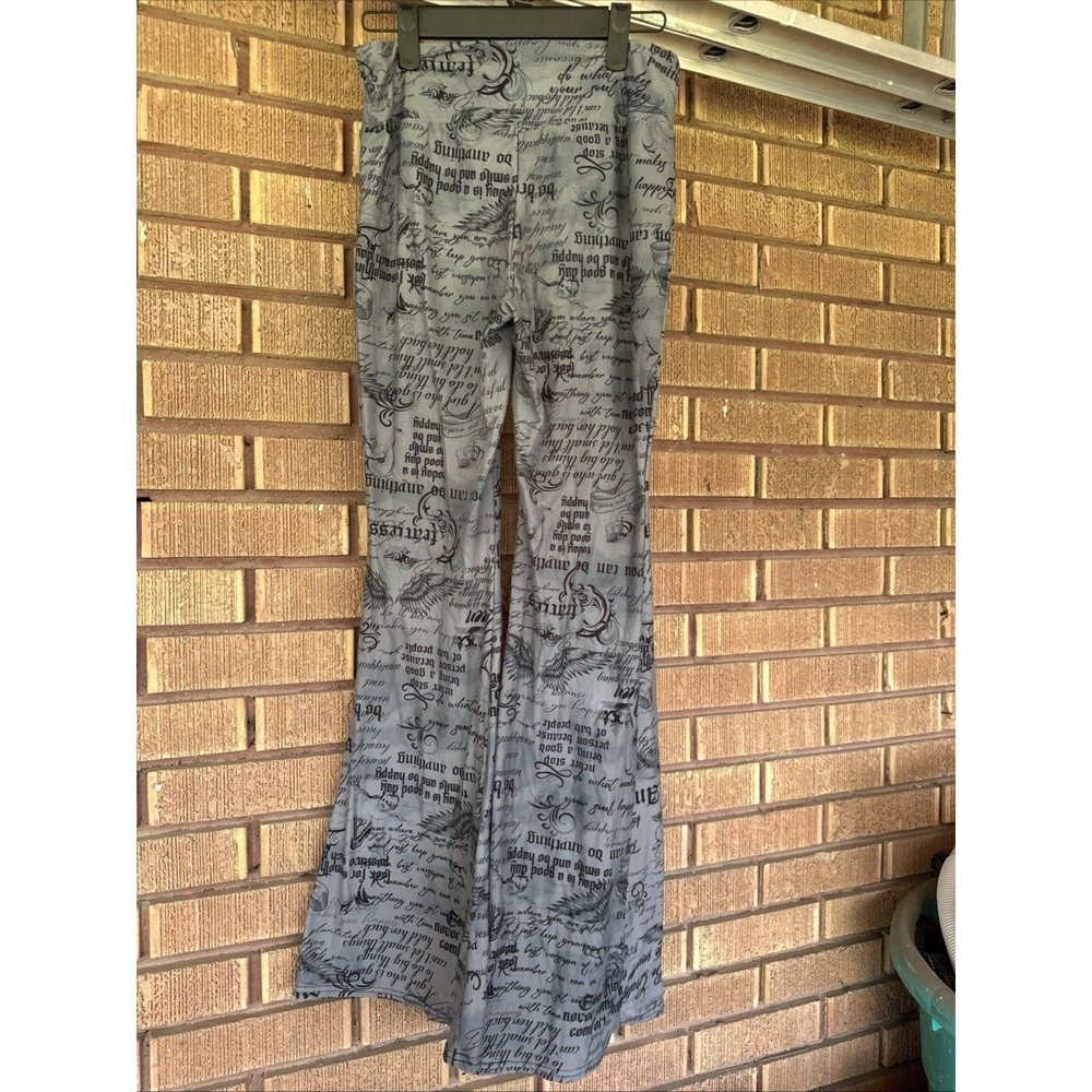 Set 2 Stretch Crushed Velvet Smooth Pajama Pants Leggings Size L/XL Girls Soft - Picture 8 of 13